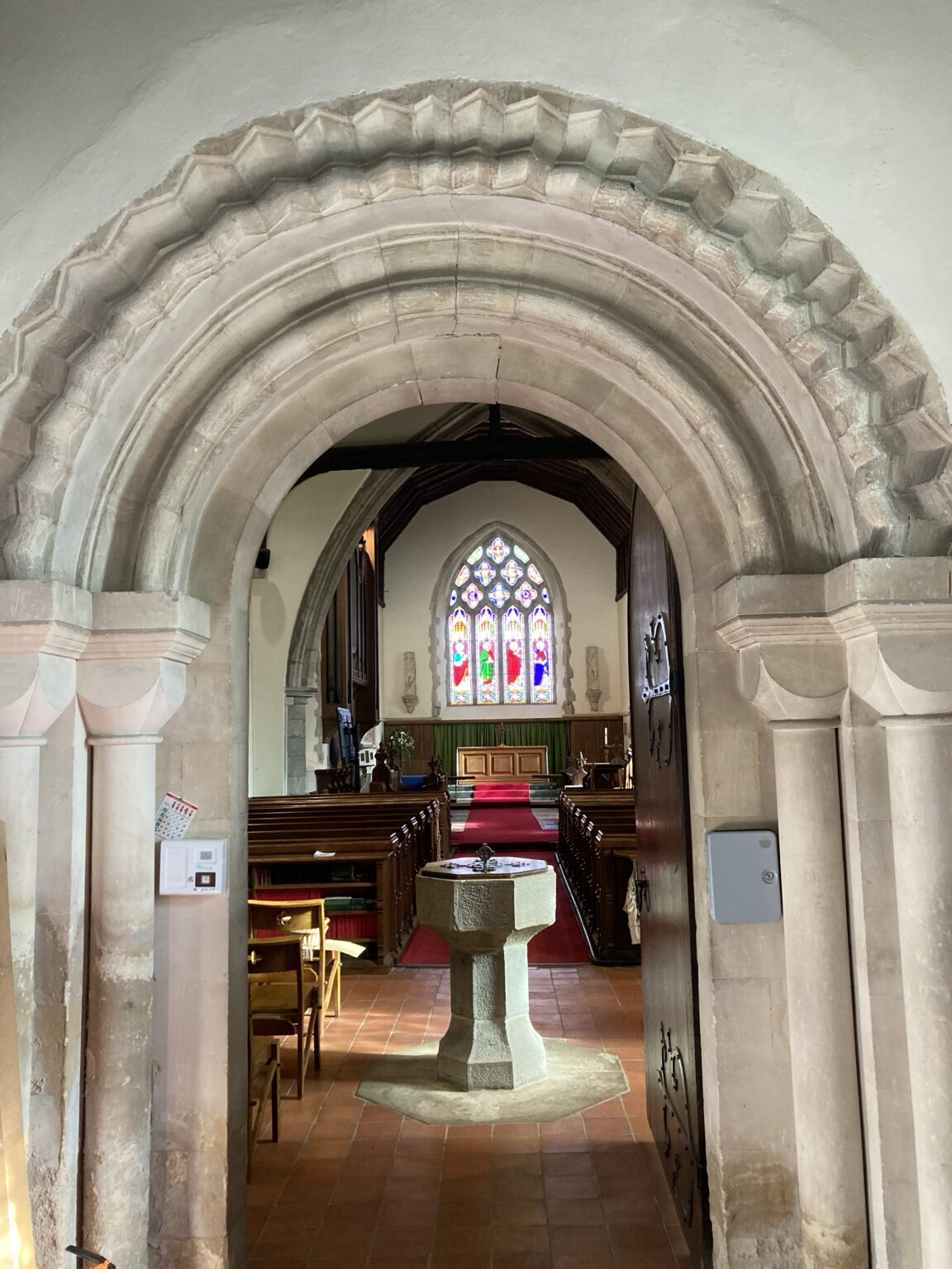 Saltwood Church Norman nave