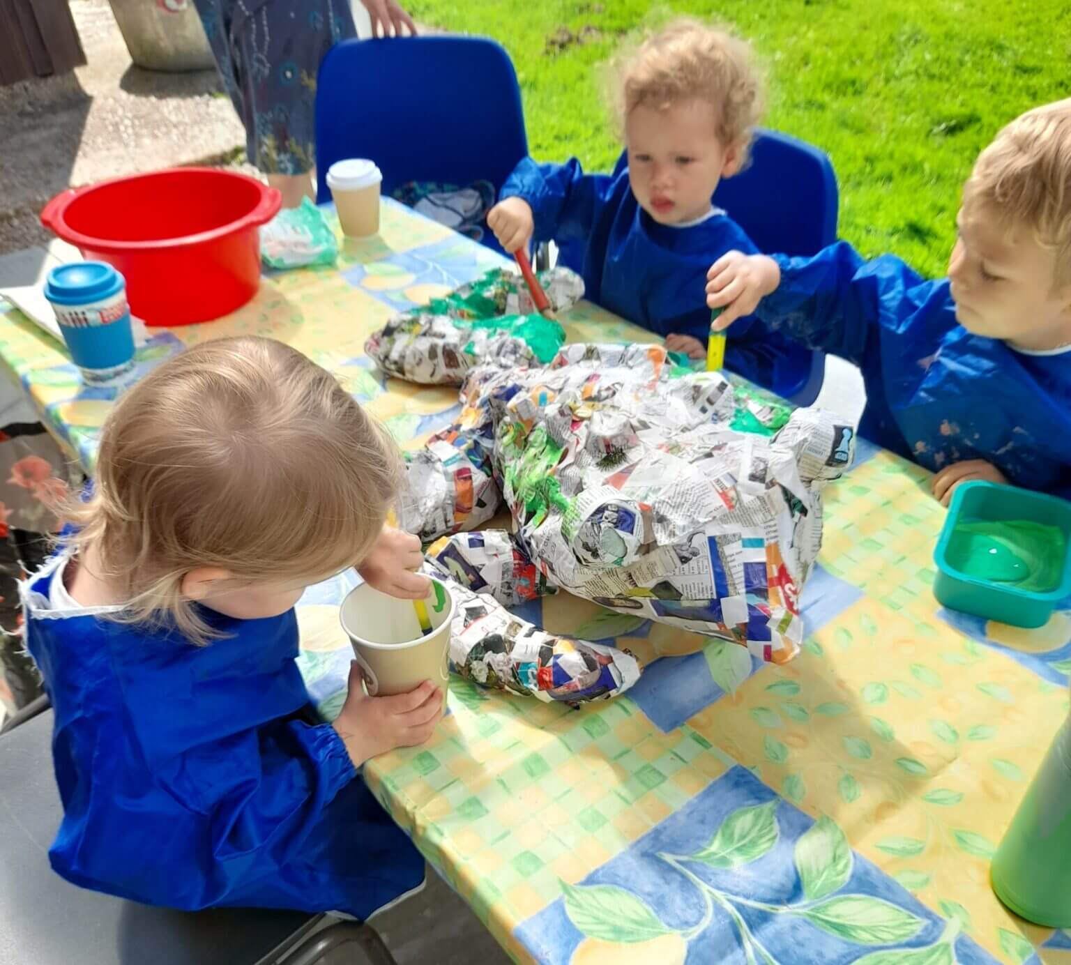 Painting our frog for the Wildlife Festival at St Stephen’s