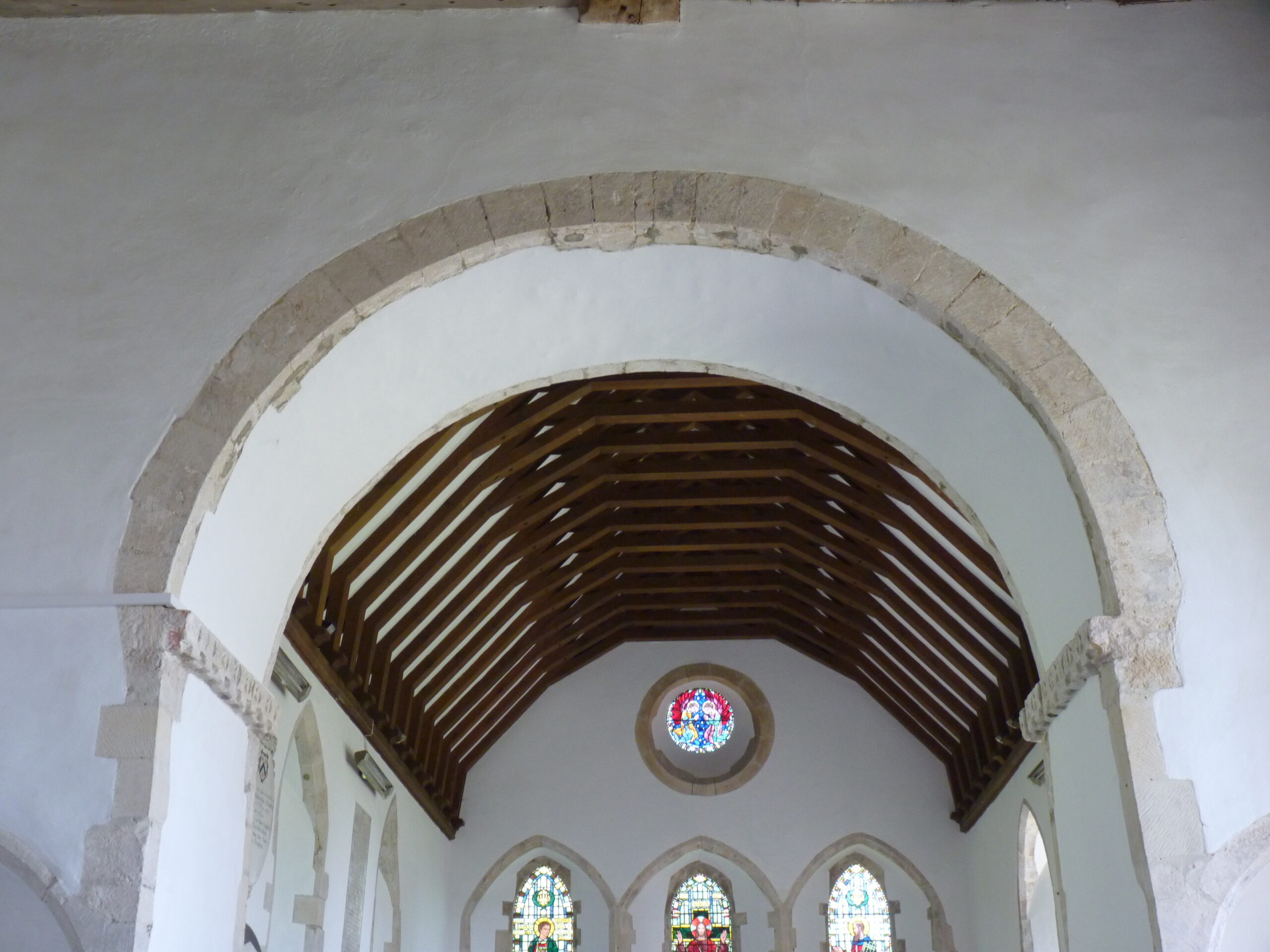 Norman arches in Lympne church